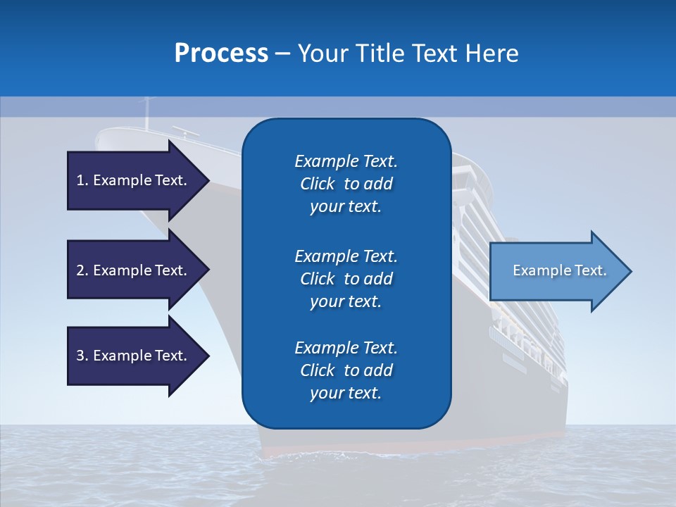 Sightseeing Sailing Liner PowerPoint Template