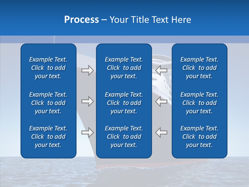 Sightseeing Sailing Liner PowerPoint Template