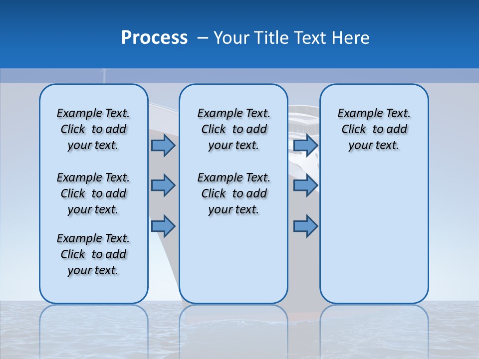 Sightseeing Sailing Liner PowerPoint Template