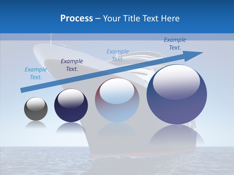 Sightseeing Sailing Liner PowerPoint Template