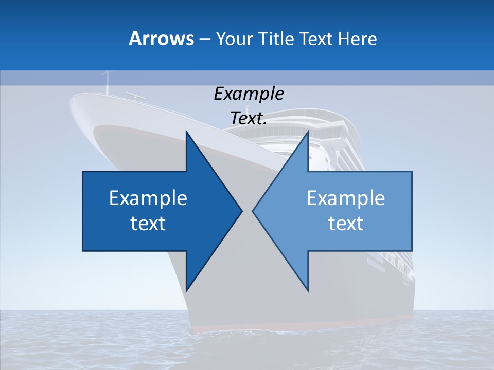 Sightseeing Sailing Liner PowerPoint Template