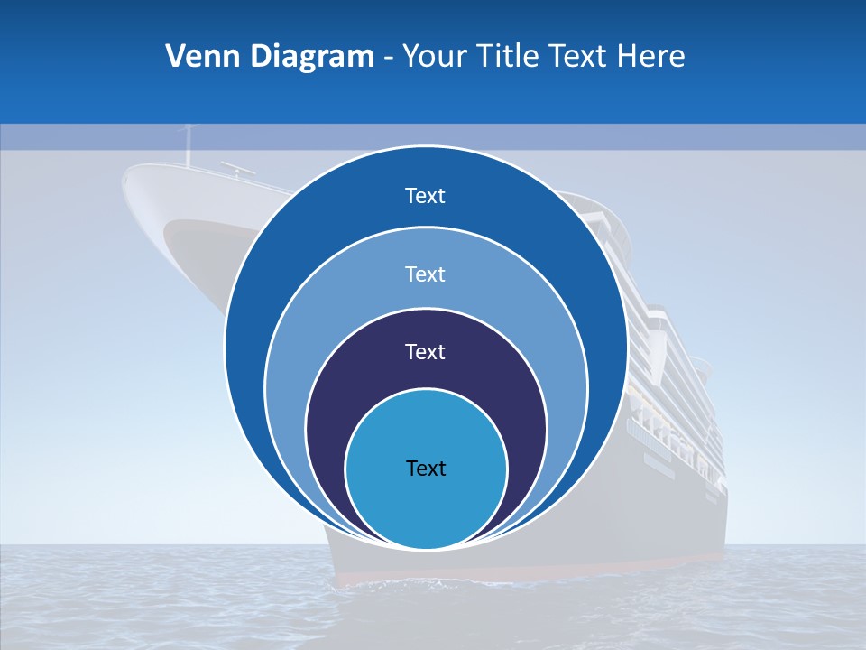 Sightseeing Sailing Liner PowerPoint Template