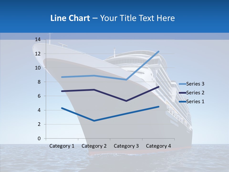 Sightseeing Sailing Liner PowerPoint Template