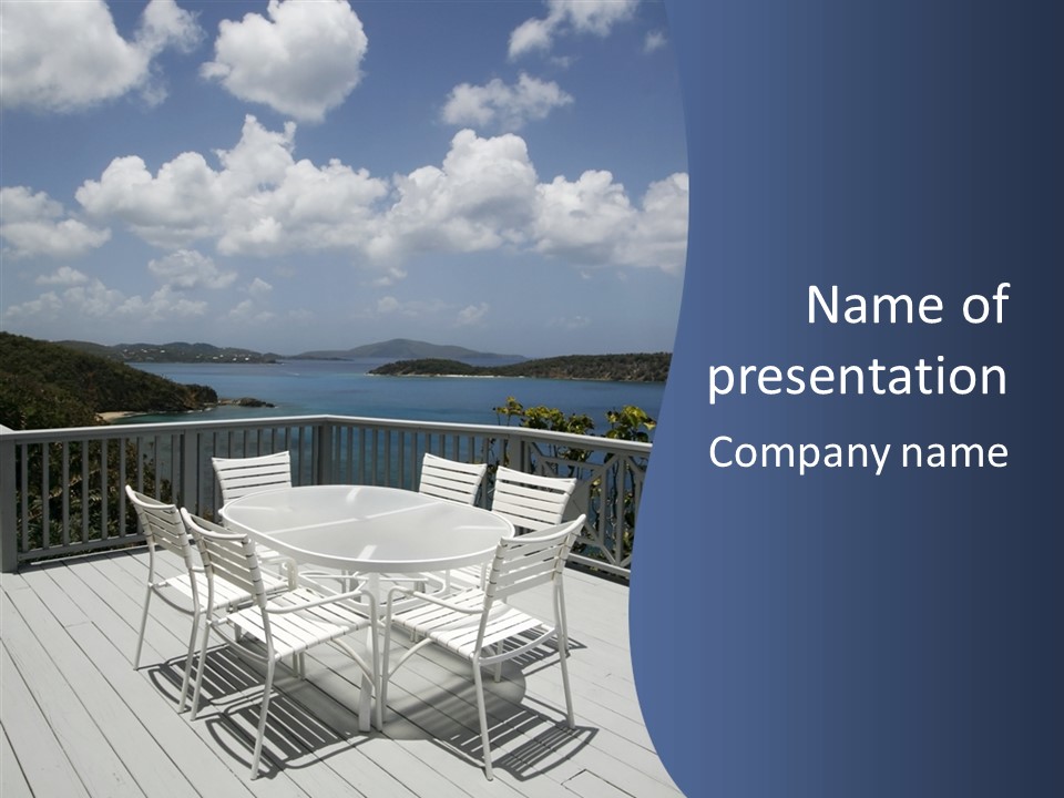 Tropical Home Building PowerPoint Template