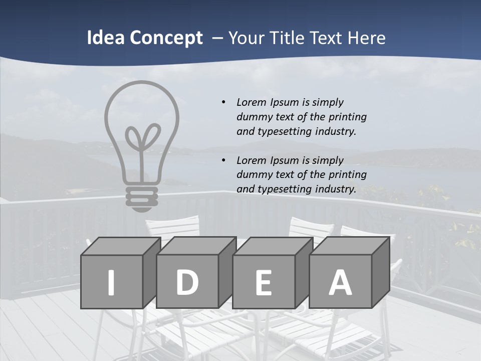 Tropical Home Building PowerPoint Template