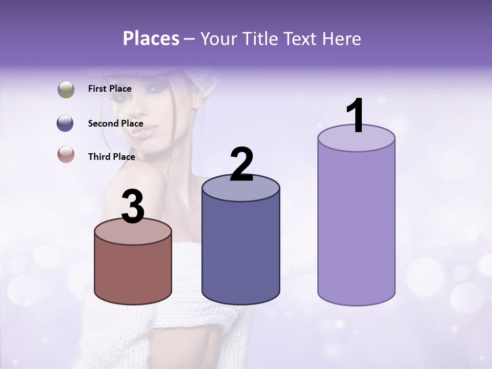 Lady Hands Portrait PowerPoint Template