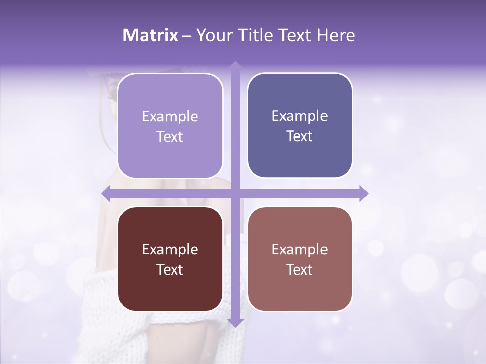 Lady Hands Portrait PowerPoint Template