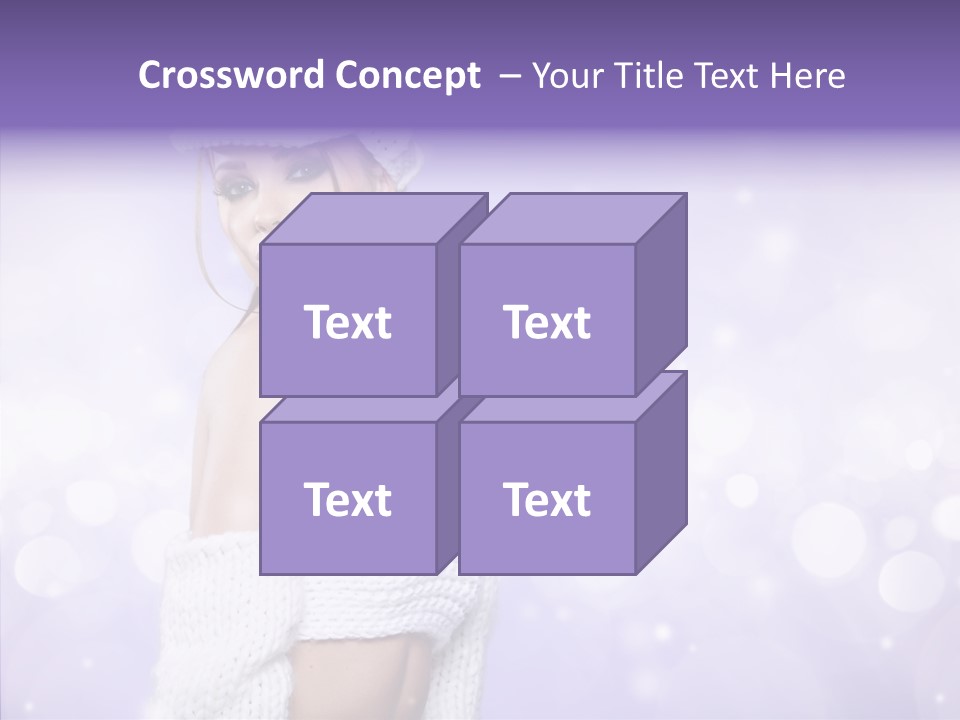 Lady Hands Portrait PowerPoint Template