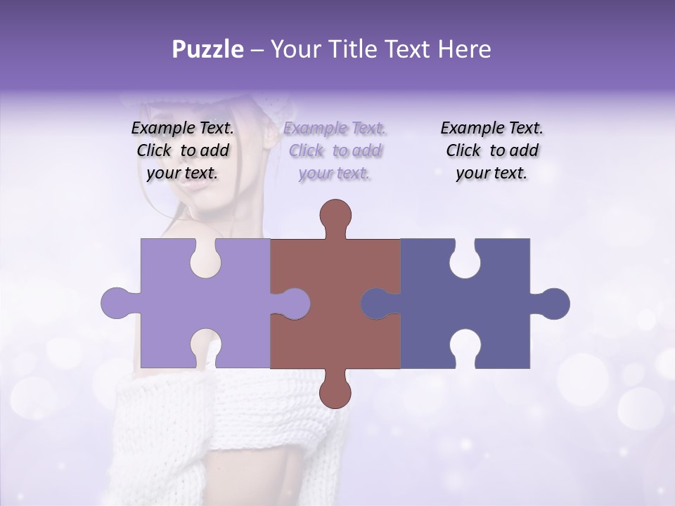 Lady Hands Portrait PowerPoint Template