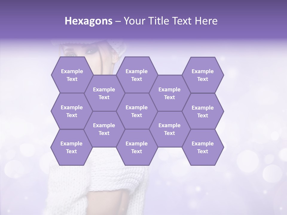 Lady Hands Portrait PowerPoint Template