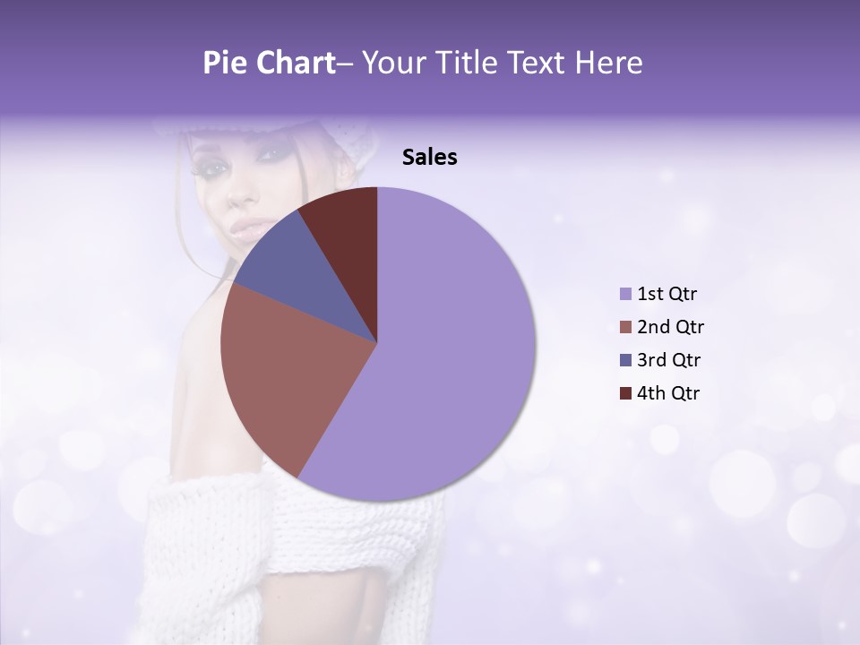 Lady Hands Portrait PowerPoint Template