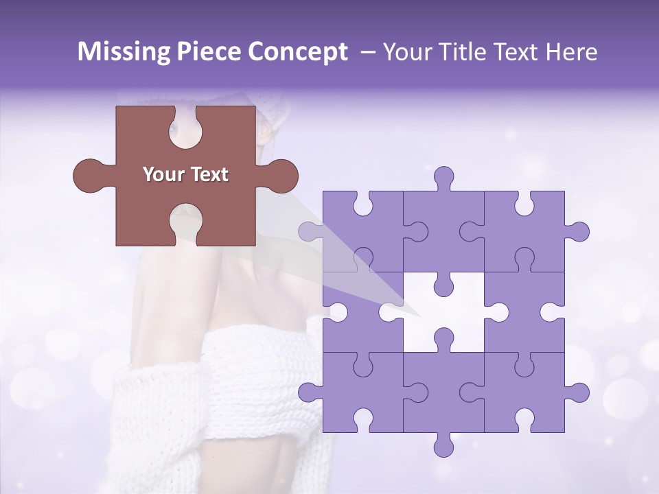 Lady Hands Portrait PowerPoint Template