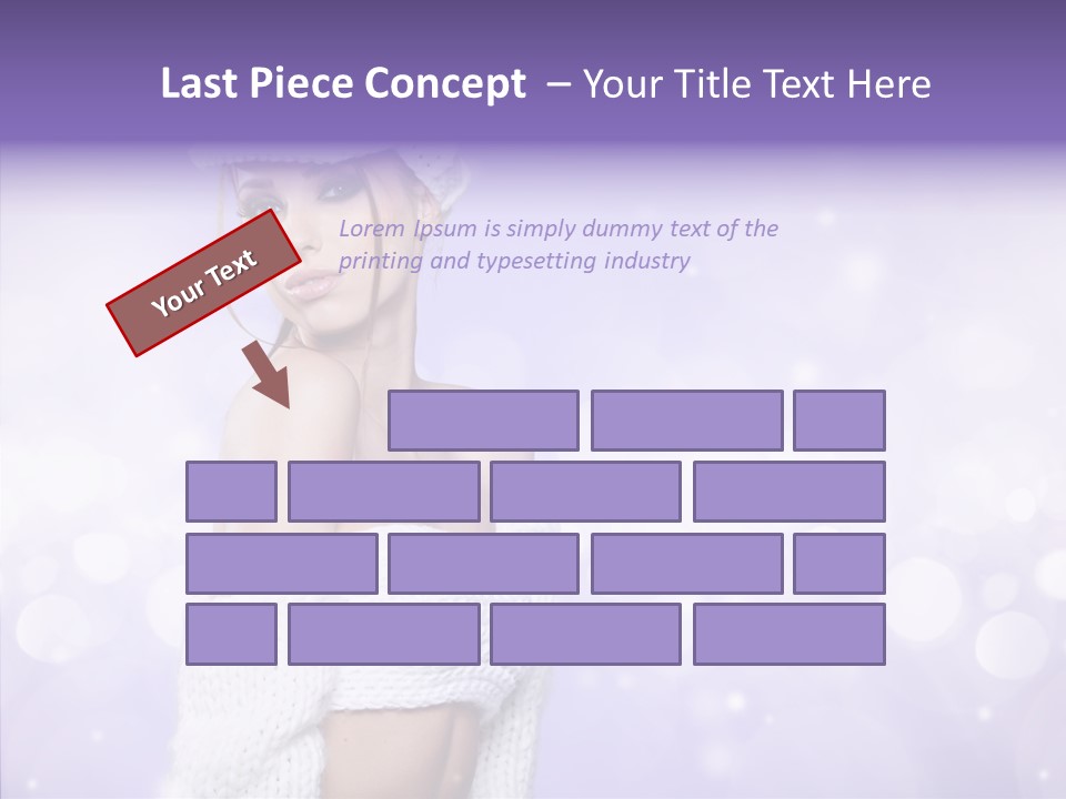 Lady Hands Portrait PowerPoint Template