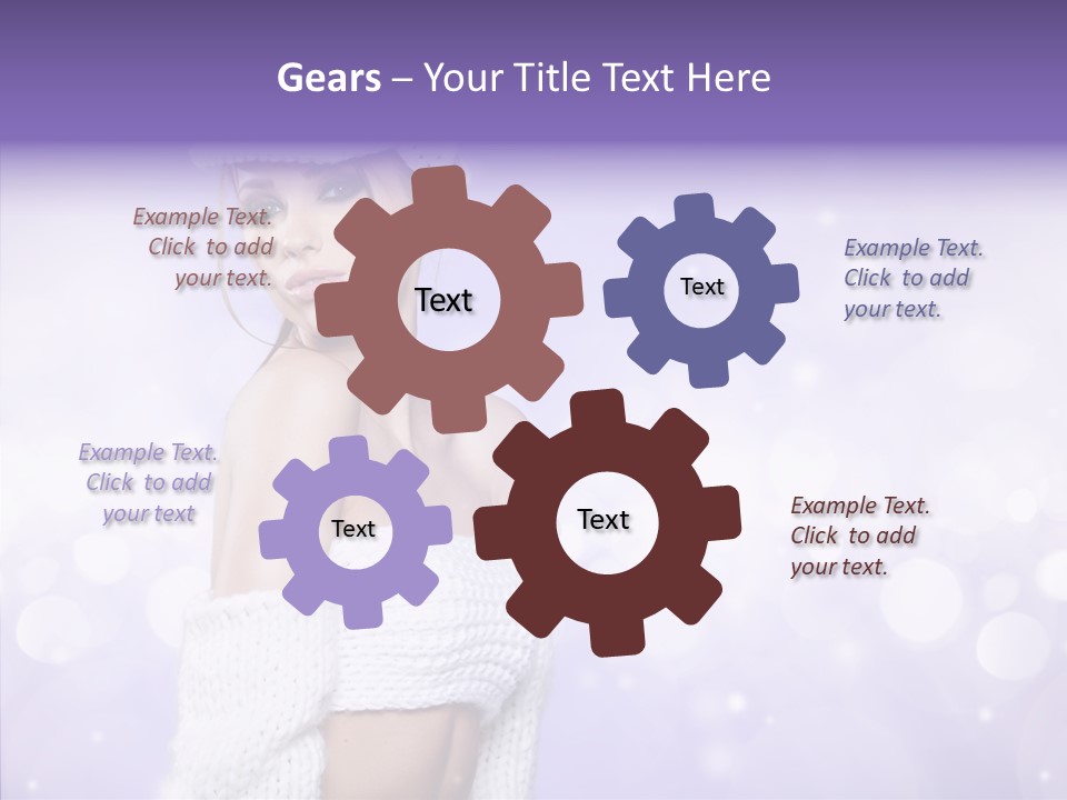 Lady Hands Portrait PowerPoint Template