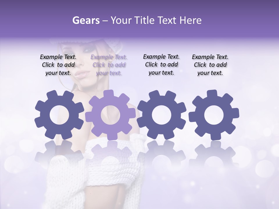 Lady Hands Portrait PowerPoint Template