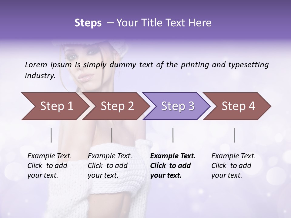 Lady Hands Portrait PowerPoint Template
