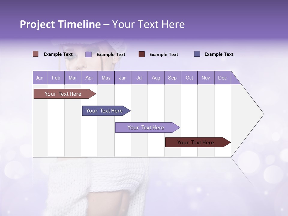 Lady Hands Portrait PowerPoint Template