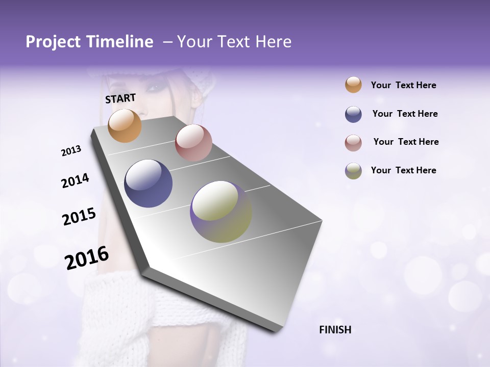 Lady Hands Portrait PowerPoint Template