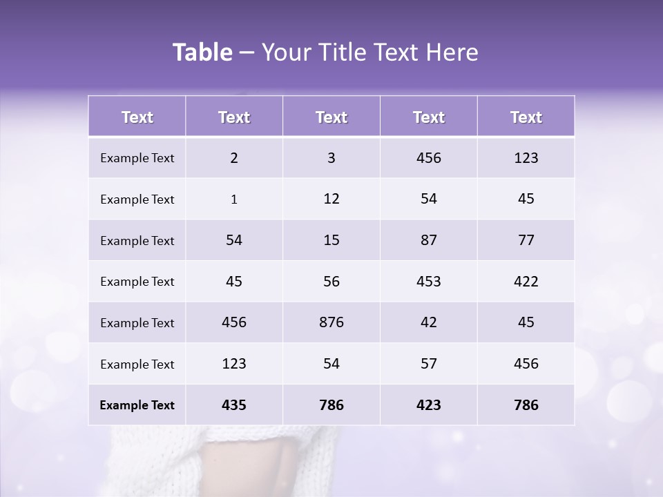 Lady Hands Portrait PowerPoint Template