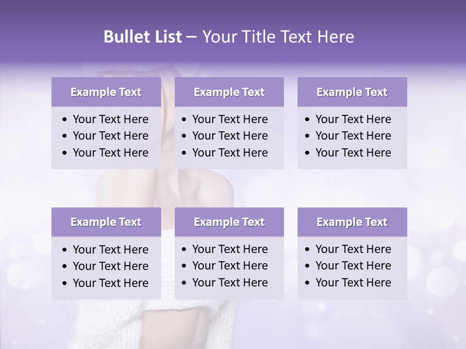 Lady Hands Portrait PowerPoint Template