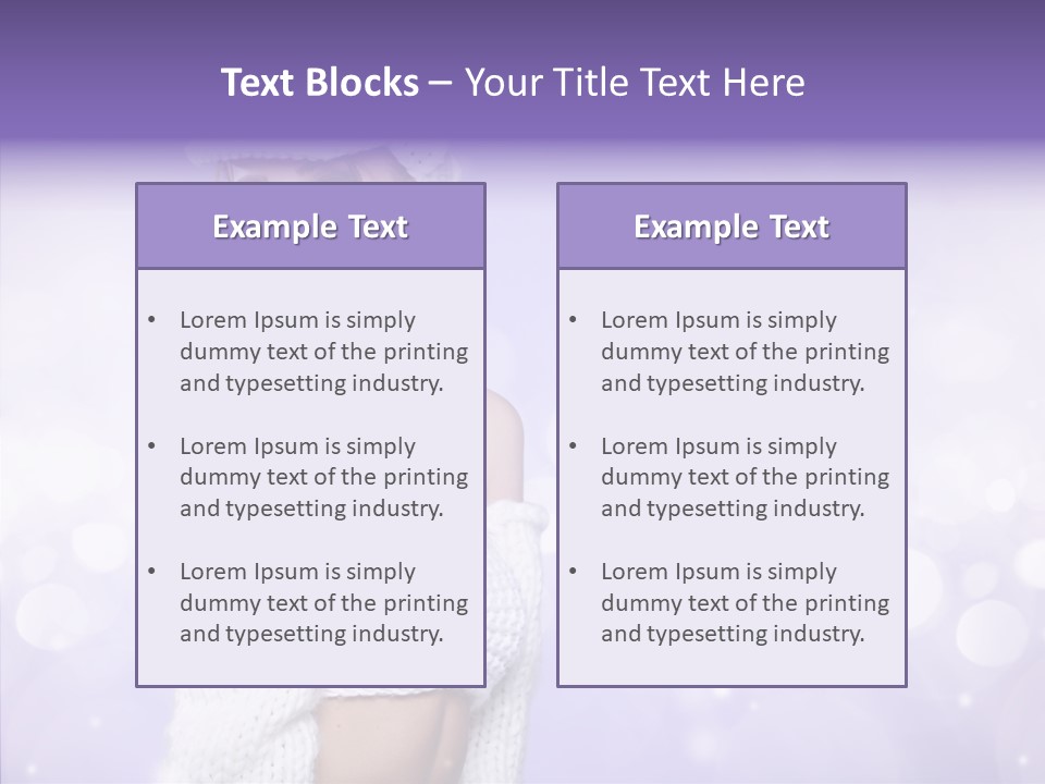 Lady Hands Portrait PowerPoint Template