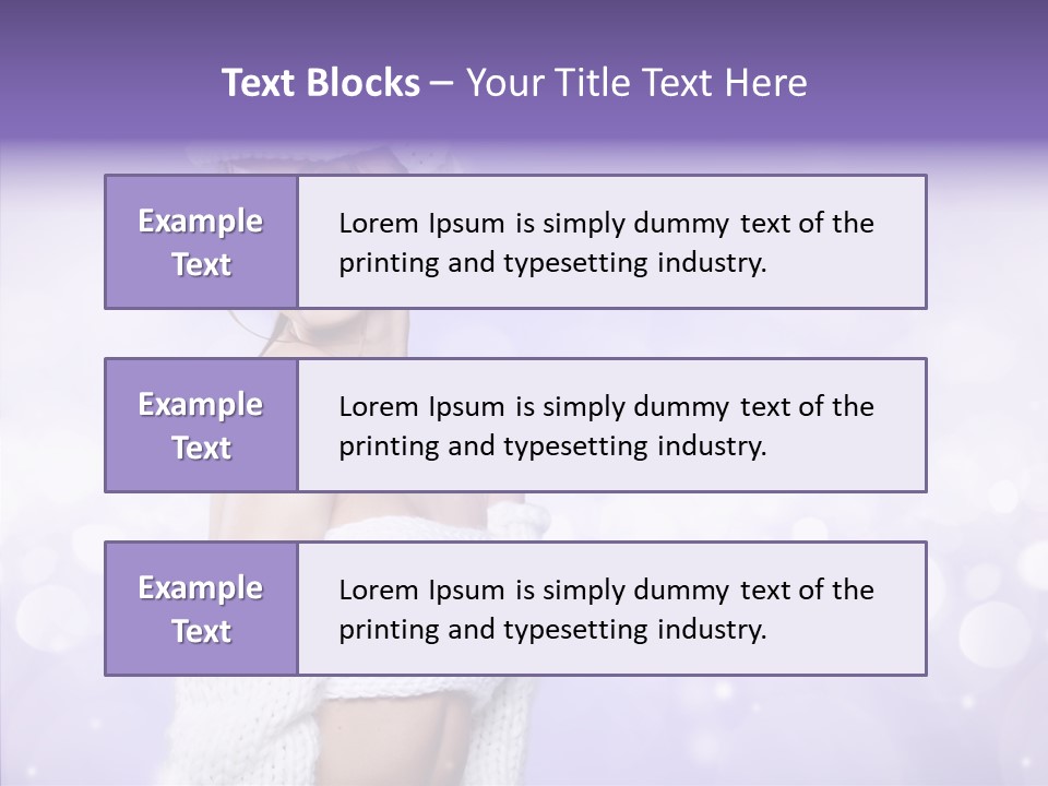 Lady Hands Portrait PowerPoint Template