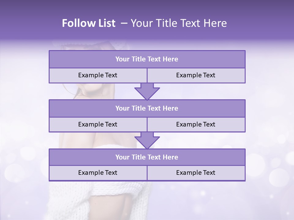 Lady Hands Portrait PowerPoint Template