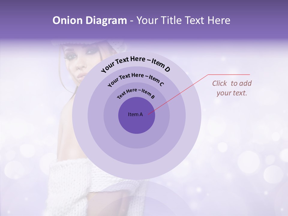 Lady Hands Portrait PowerPoint Template