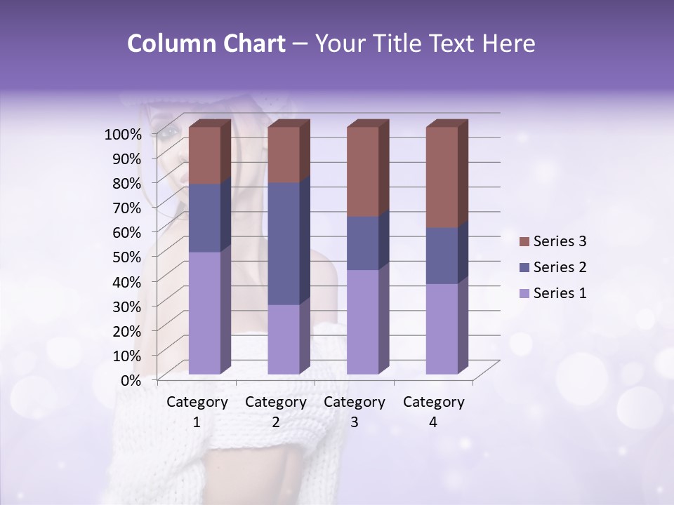 Lady Hands Portrait PowerPoint Template