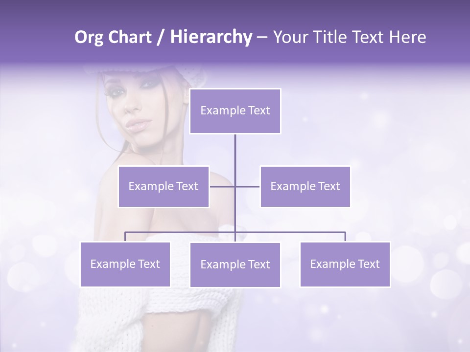 Lady Hands Portrait PowerPoint Template