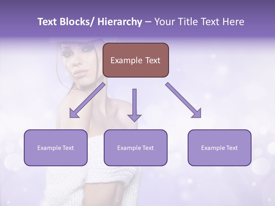 Lady Hands Portrait PowerPoint Template