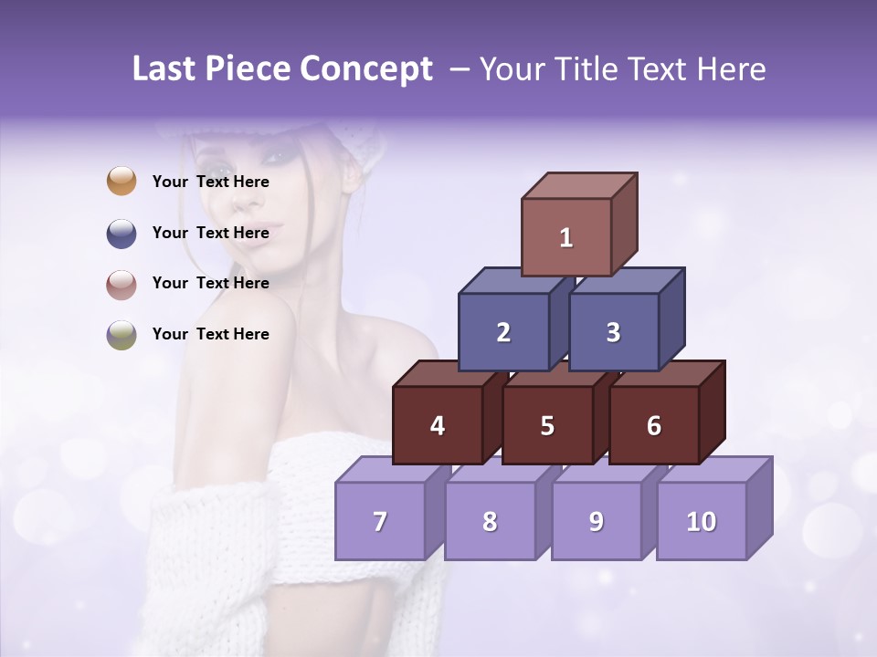 Lady Hands Portrait PowerPoint Template