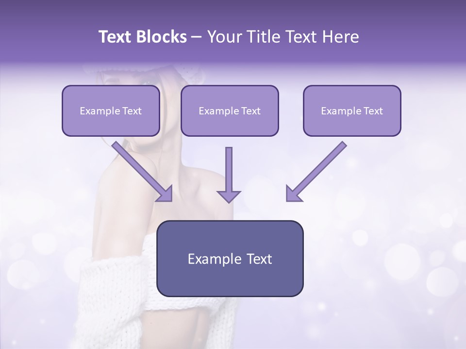 Lady Hands Portrait PowerPoint Template