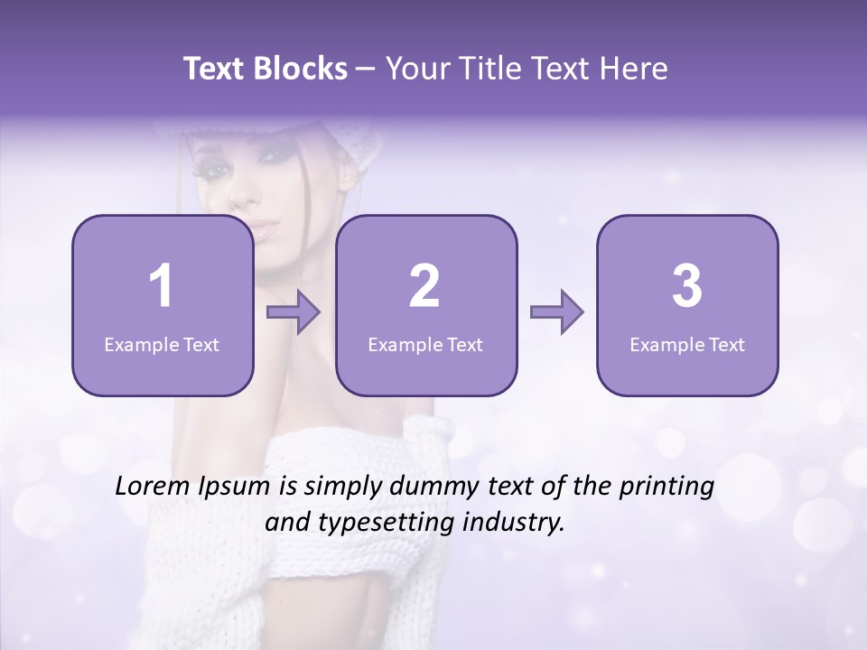 Lady Hands Portrait PowerPoint Template