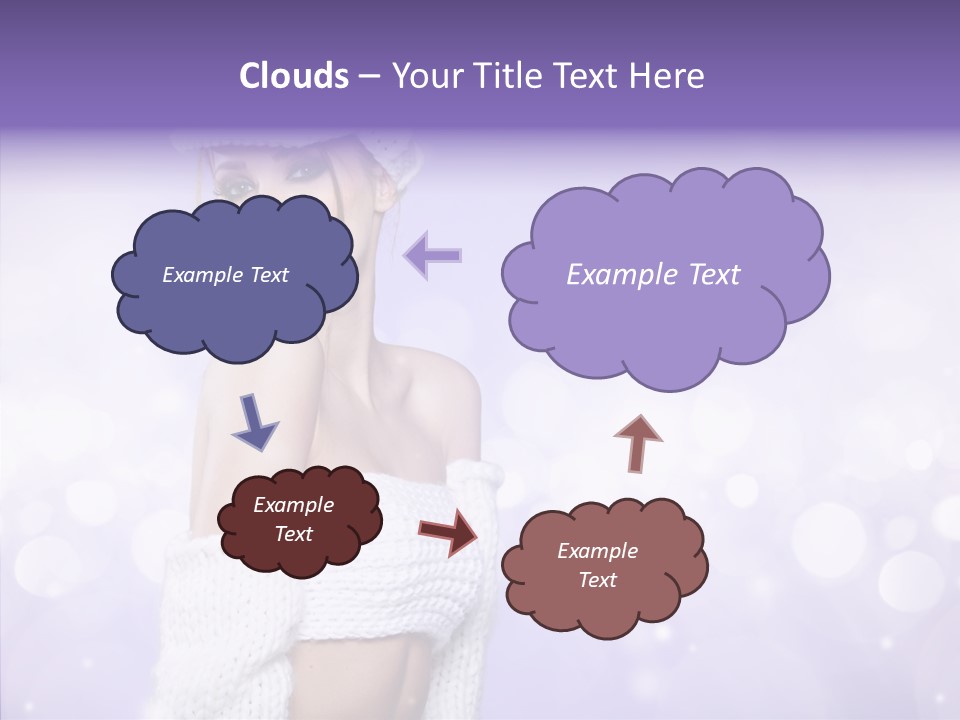 Lady Hands Portrait PowerPoint Template