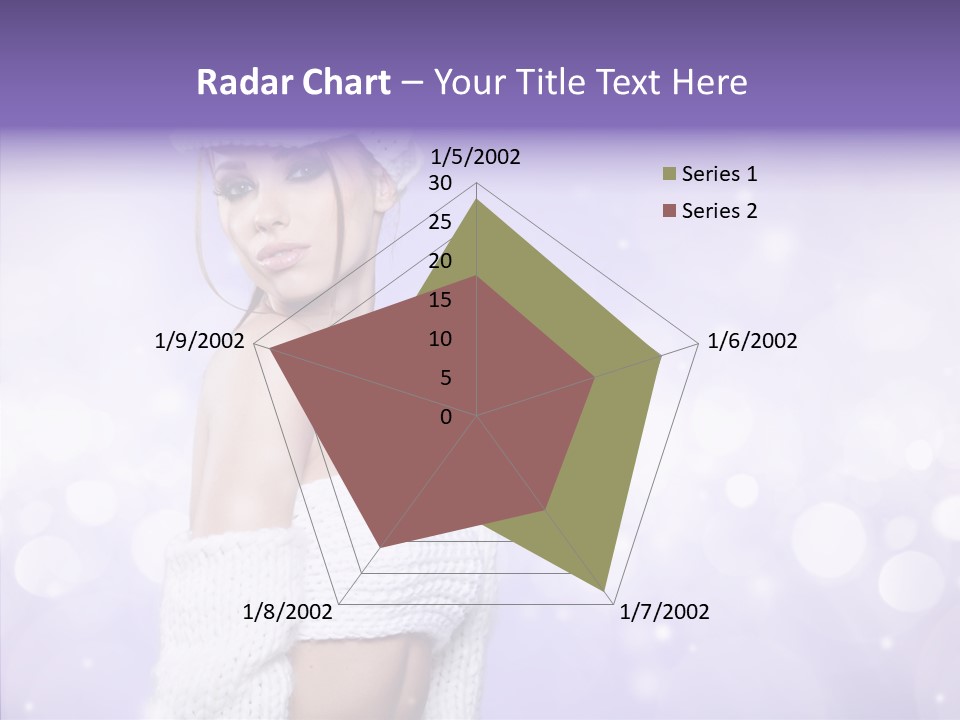 Lady Hands Portrait PowerPoint Template