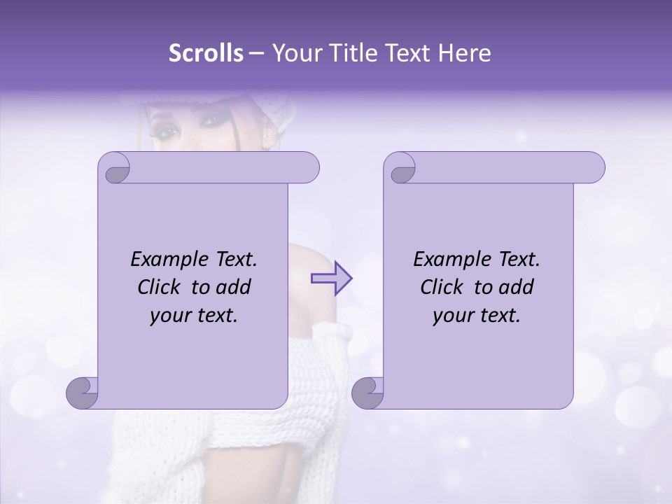 Lady Hands Portrait PowerPoint Template