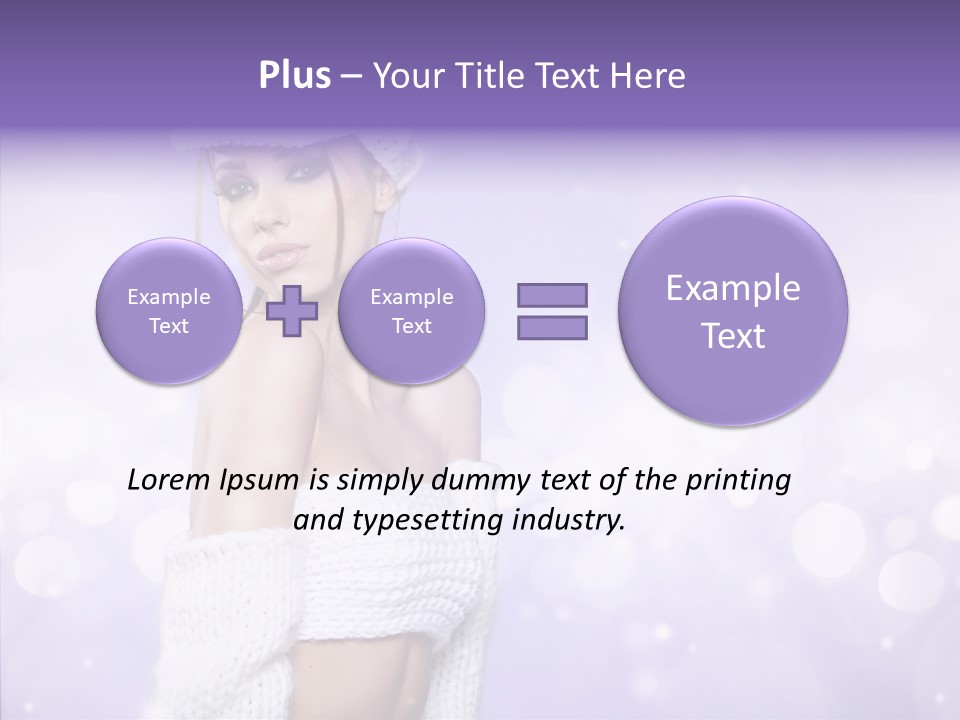 Lady Hands Portrait PowerPoint Template