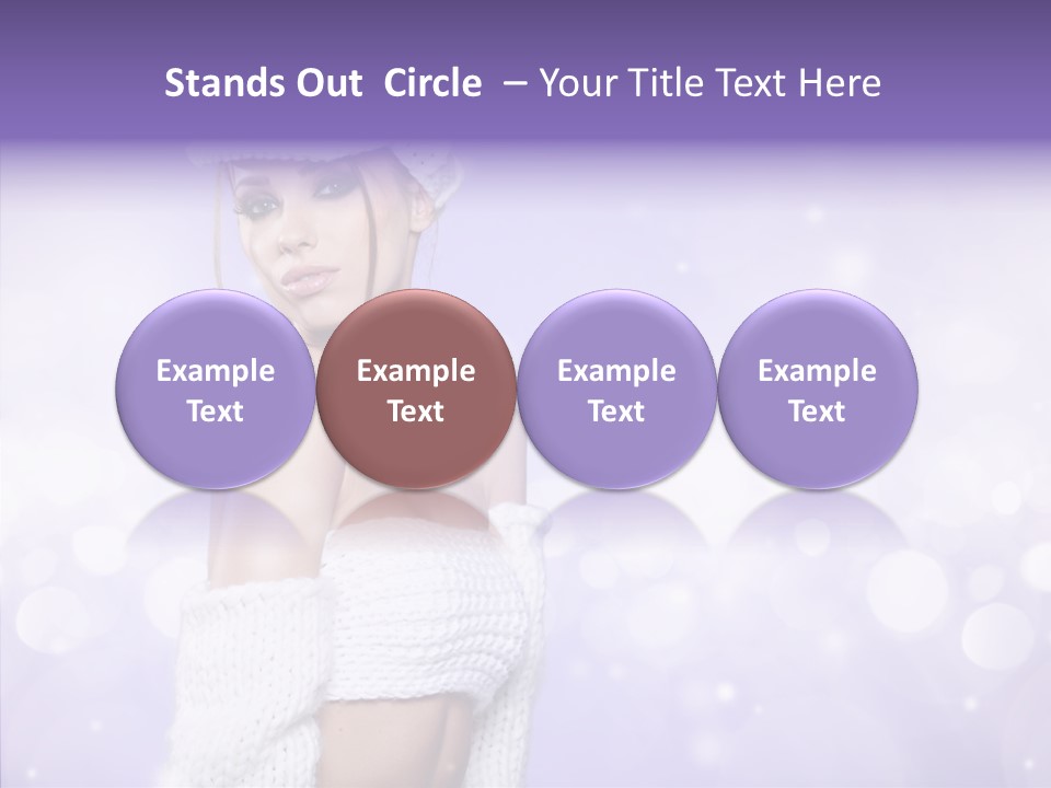 Lady Hands Portrait PowerPoint Template