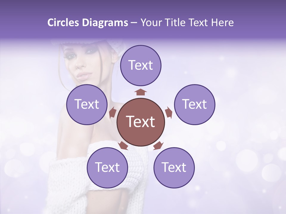 Lady Hands Portrait PowerPoint Template