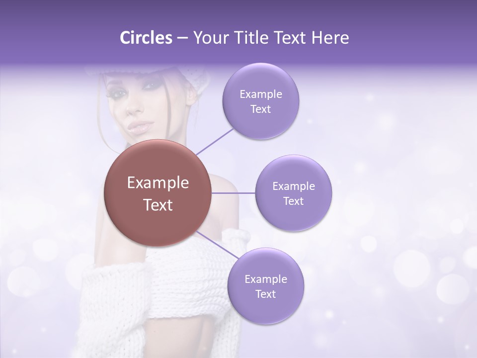 Lady Hands Portrait PowerPoint Template