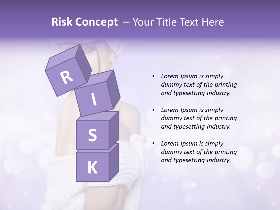 Lady Hands Portrait PowerPoint Template