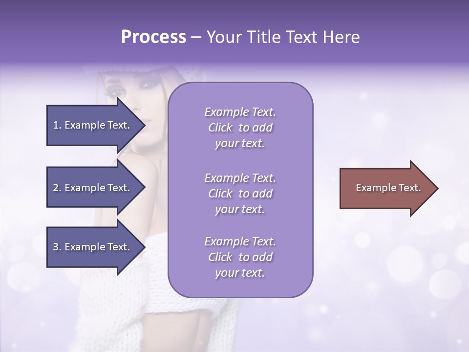 Lady Hands Portrait PowerPoint Template