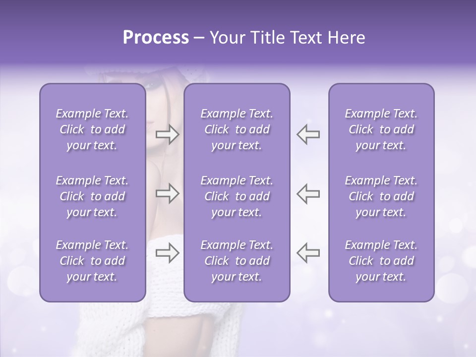 Lady Hands Portrait PowerPoint Template