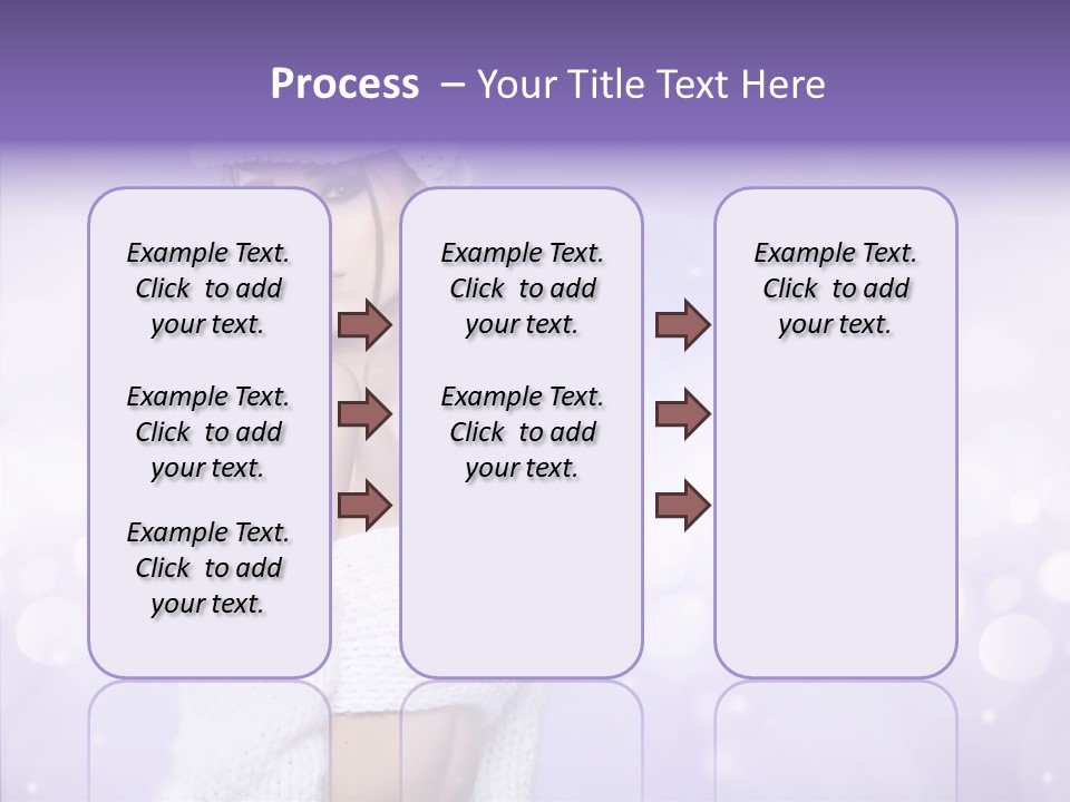 Lady Hands Portrait PowerPoint Template