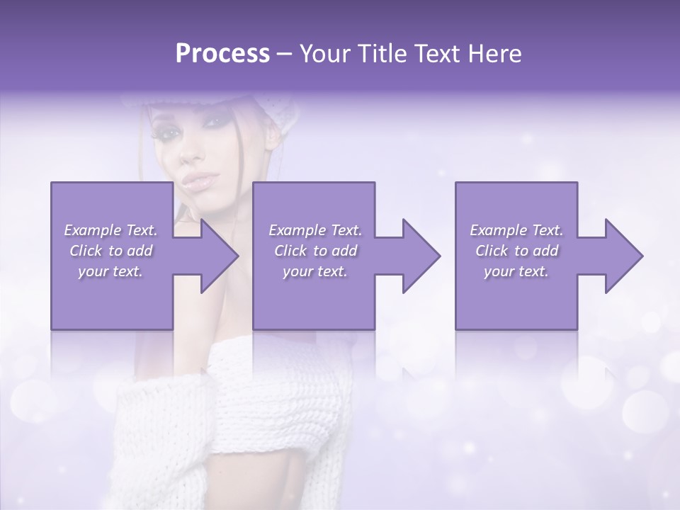 Lady Hands Portrait PowerPoint Template