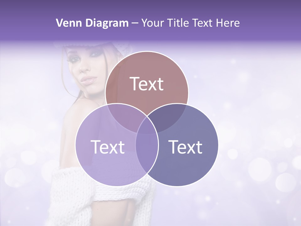 Lady Hands Portrait PowerPoint Template