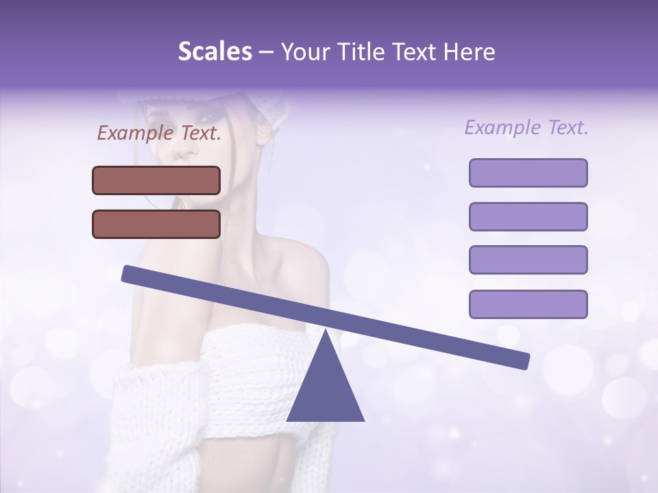 Lady Hands Portrait PowerPoint Template