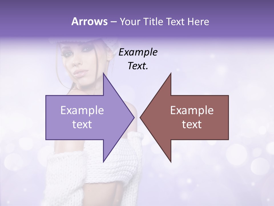 Lady Hands Portrait PowerPoint Template