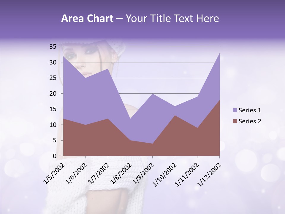 Lady Hands Portrait PowerPoint Template
